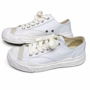 Maison Mihara Yasuhiro Blakey White Leather Low Sneakers – EU 42 / US 9.5